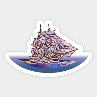 Sailing Ship Sticker